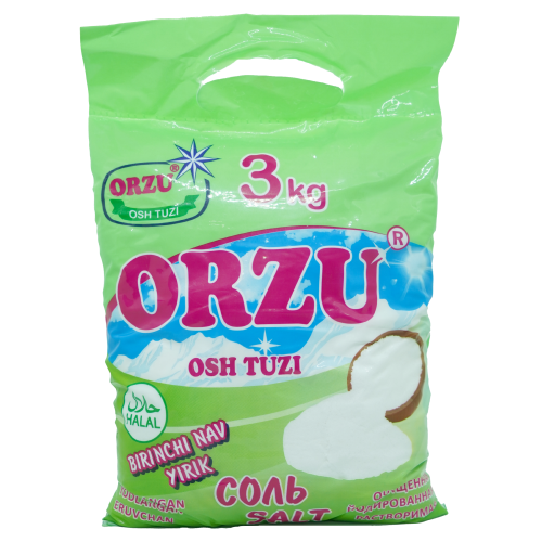 Orzu osh tuzi 3kg - The first variety is large